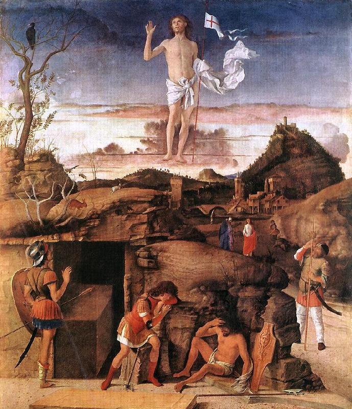 BELLINI, Giovanni Resurrection of Christ 668 France oil painting art